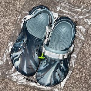 CROCS Shoes in Blue and Gray